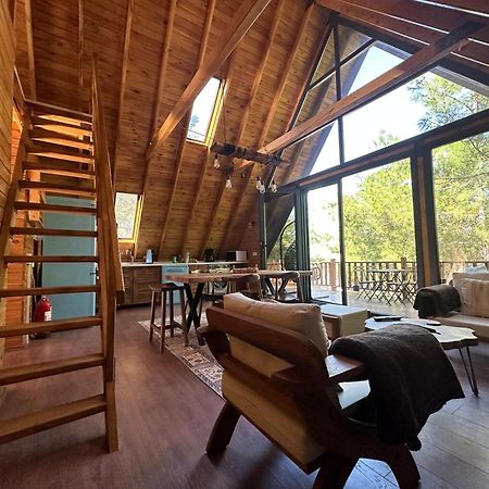 Panurlawoodenhouse Oezel Havuz& Sauna Mavi Luaran gambar