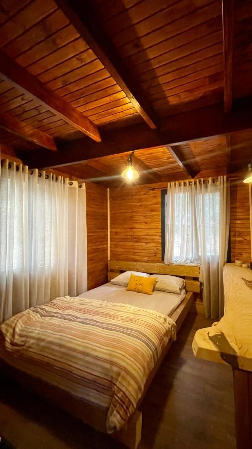 Panurlawoodenhouse Oezel Havuz& Sauna Mavi Luaran gambar