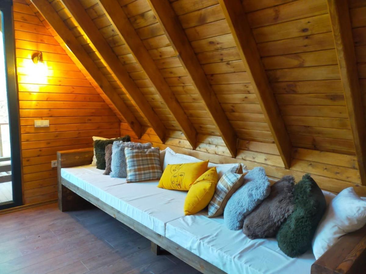 Panurlawoodenhouse Oezel Havuz& Sauna Mavi Luaran gambar