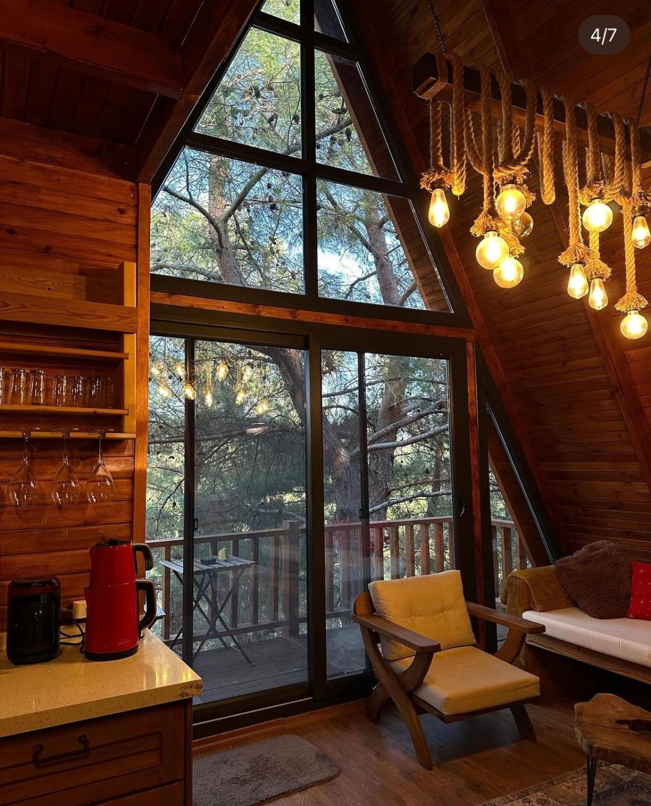 Panurlawoodenhouse Oezel Havuz& Sauna Mavi Luaran gambar